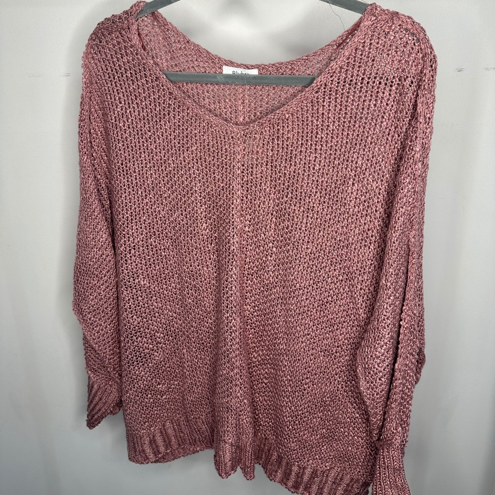 Blu Ivy Mauve Sweater Top-Size S/M